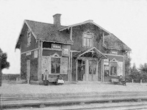 Klockrike Station omkring år 1900